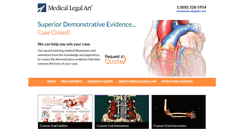 Desktop Screenshot of medicallegalart.com