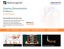 Tablet Screenshot of medicallegalart.com